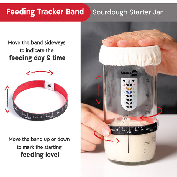 KneadAce® Sourdough Starter Jar