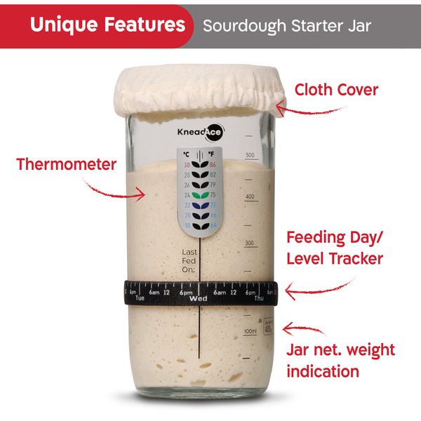 KneadAce® Sourdough Starter Jar