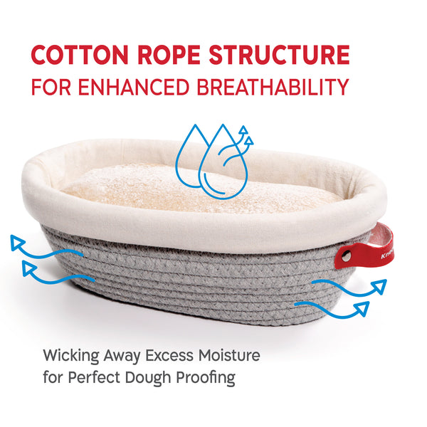 Oval Cotton Rope Proofing Baskets
