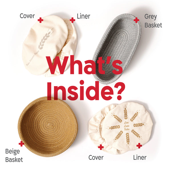 Oval & Round Cotton Rope Proofing Baskets