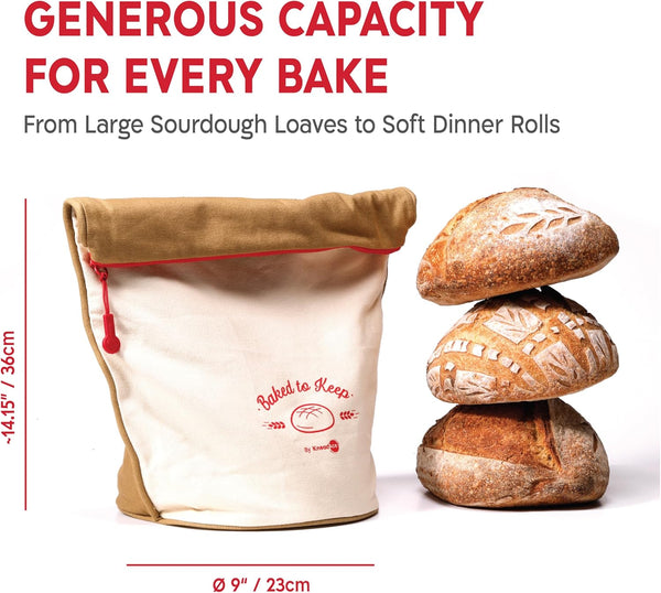 KneadAce Bakers’ Christmas Starter Kit with Jar, Culture & Bag