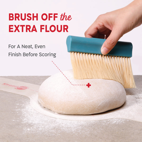 KneadAce Bench Scraper and Baker's Brush
