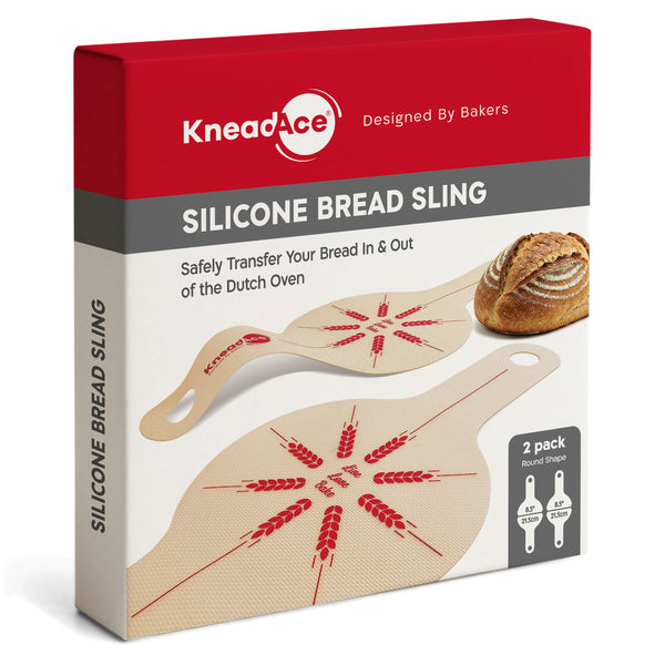 KneadAce Bakers’ Christmas Set with 2 Baskets 2 Slings and Lame