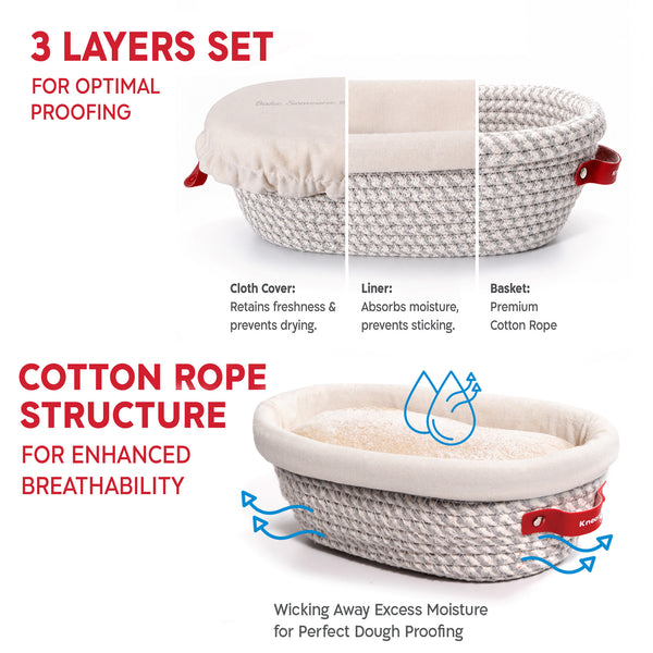 KneadAce Sourdough Essentials - Oval Set