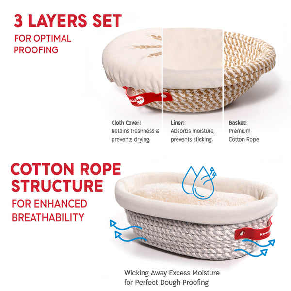 KneadAce Sourdough Essentials - Round & Oval Set