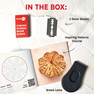 Experience the Art of Bread Scoring with the KneadAce Extractable &amp; Magnetic Bread Lame