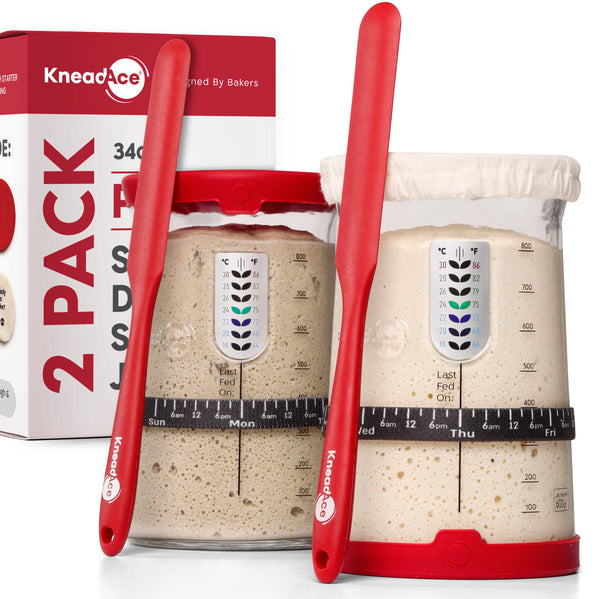 KneadAce® PRO  34 Oz Sourdough Starter Jar