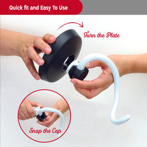 KneadAce® BOWL LIFT Dough Shield - Keeps Dough From Climbing Up The Hook & Clogging Your Mixer